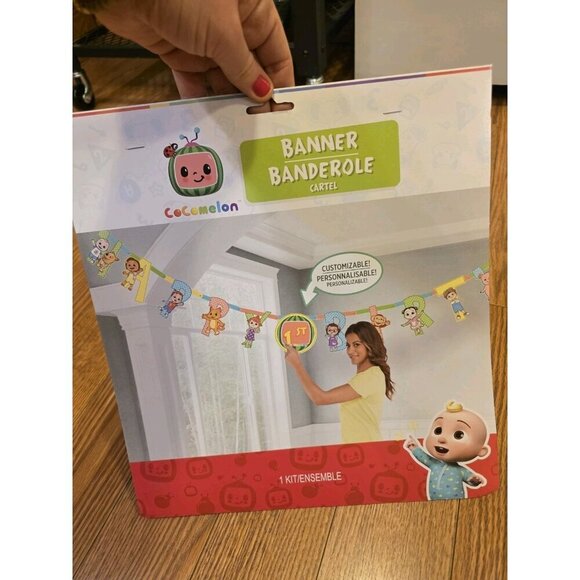 Cocomelon Birthday Party Supplies Custom Banner Candle Table Decorations NEW - Picture 4 of 7